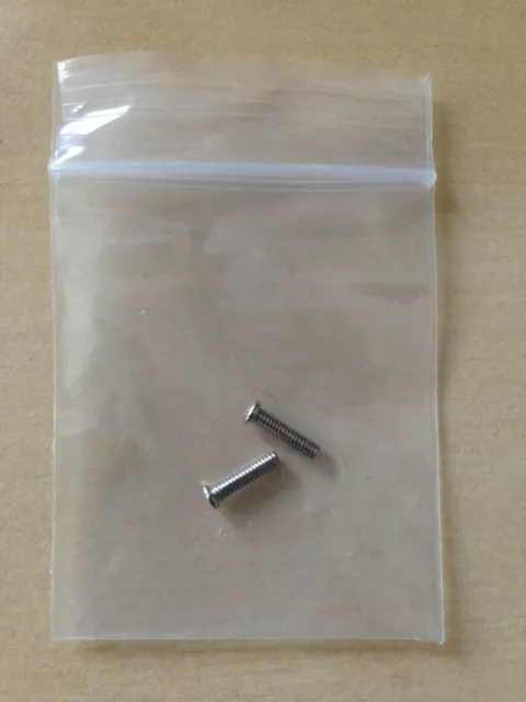 TECHNICS 1200 1210 SCREWS x 2 FOR POP UP LIGHT SWITCH / POWER SWITCH