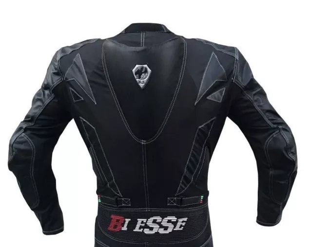 Tuta per moto Divisibile TOURING in pelle TESSUTO 46 48 50 52 56 58 60 BIESSE 3