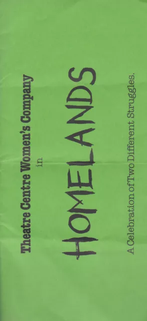 'Homelands - Under Exposure / The Mrs Docherties' Tour Programme 1984