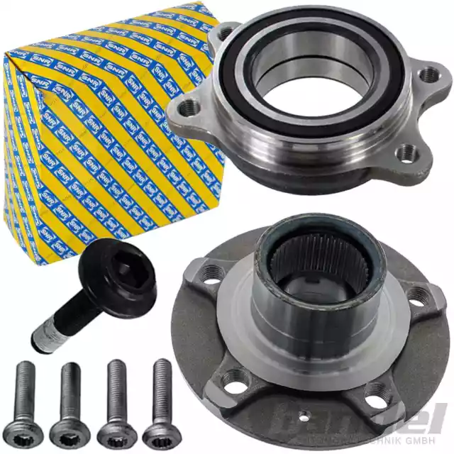 SNR Kit de Roulement Roue + Hub Avant pour Audi A4 (8K, B8) A5 A6 (4G, C7) A7 A8