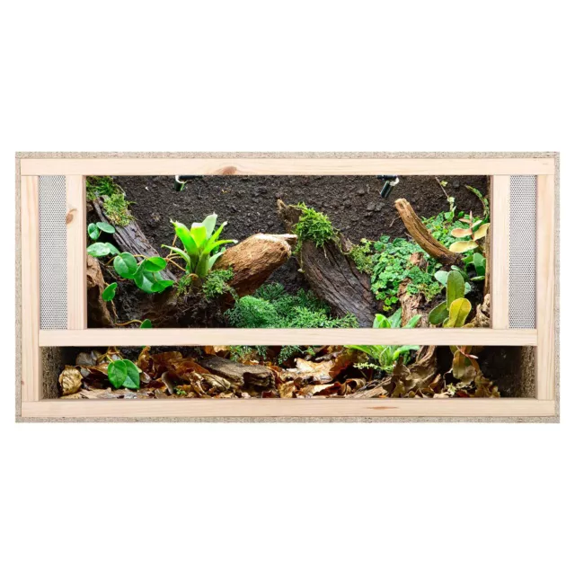 Repiterra® Terrarium Frontbelüftung Holzterrarium OSB Holz Terrarien 80x40x40 cm