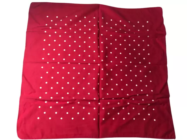 Vintage rot weiß Polkadot geflecktes Bandana Taschentuch Schal