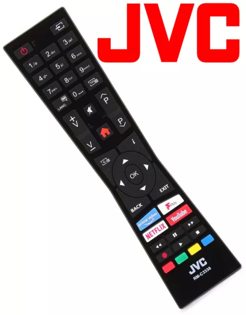 Original JVC LT-24C605 Remote Control für Smart HD Ready HDR LED TV