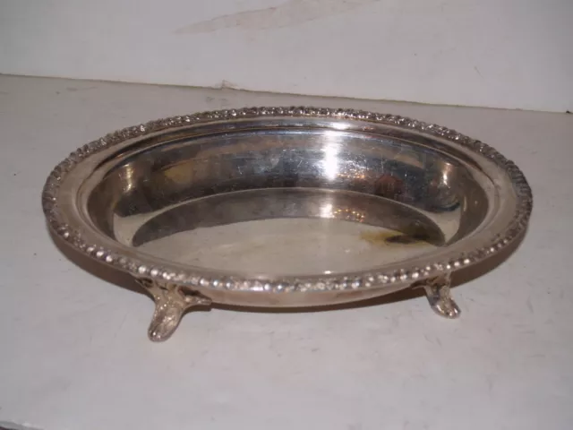 Sheffield Silverplate EP on Copper - Oval Footed Serving dish - no lid