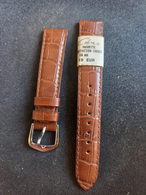 Bracelet Montre 18mm En Cuir Buffalo Marron Clair - Fabrication Artisanale - OnWatch