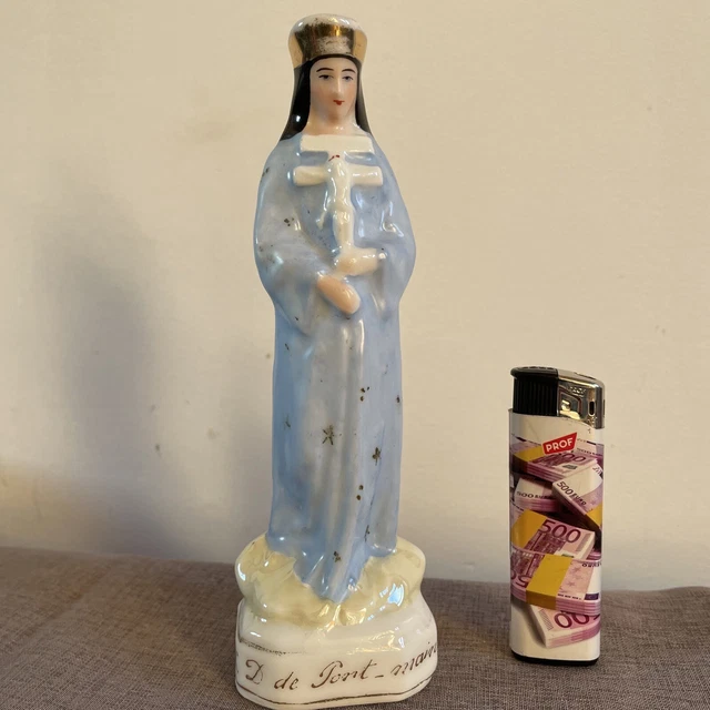 ANCIENNE STATUE VIERGE Notre Dame de Pontmain PontMain Religieux EUR 20,00 PicClick FR