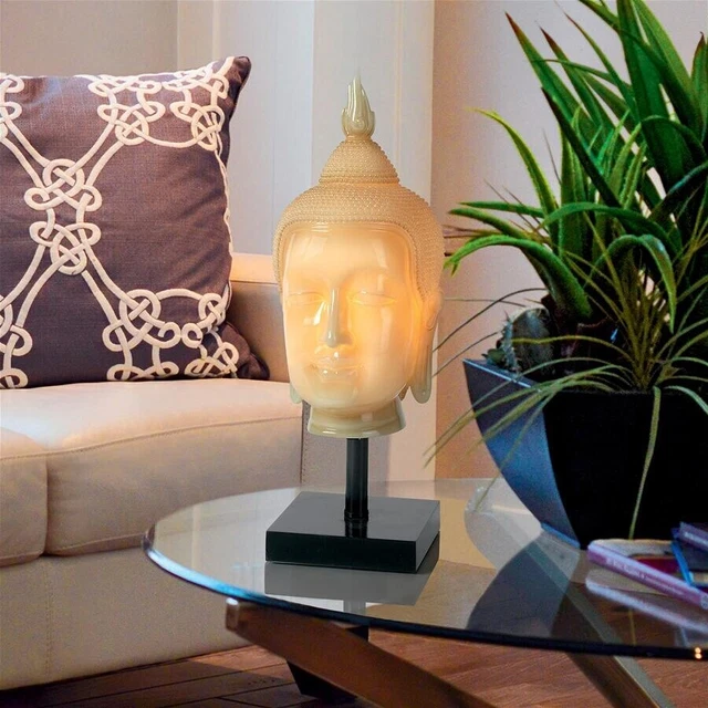 Positive Energy Namaste Buddha Head Serenity & Stillness Meditation Zen Lamp