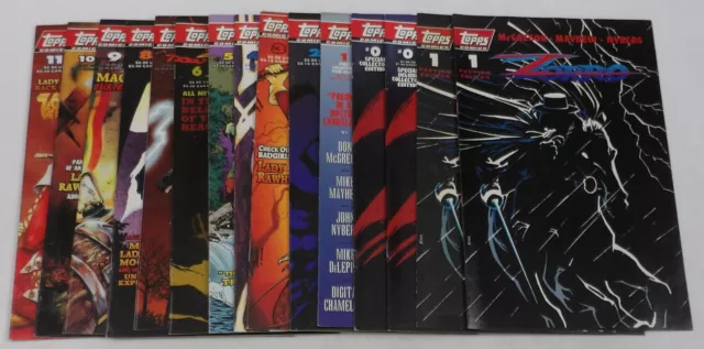 Zorro #0 & 1-11 VF/NM complete series + preview + variants - Lady Rawhide Topps