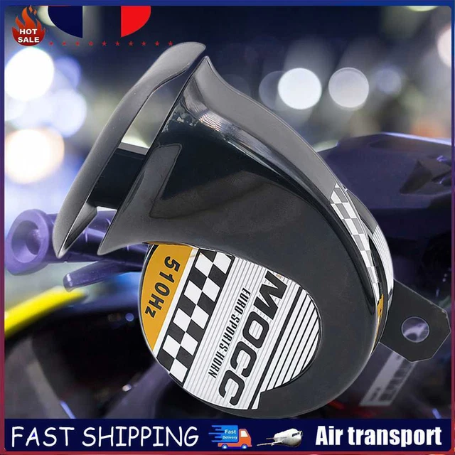 12V Electric Air Horn Loud Auto Horns 130dB 510hz Single-tone for Motorcycle Car