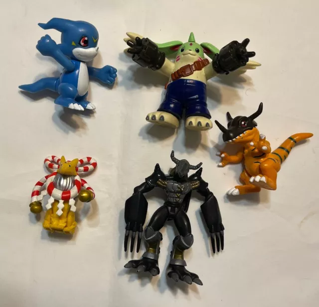 Vintage Digimon Action Feature 3” Figure 16 Bandai Digital Monsters 2001 Lot