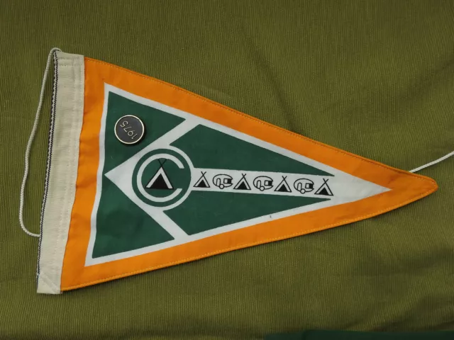 German Deutscher Camping Club (DCC) Campingsportstander Pennant Wimpel (1975)