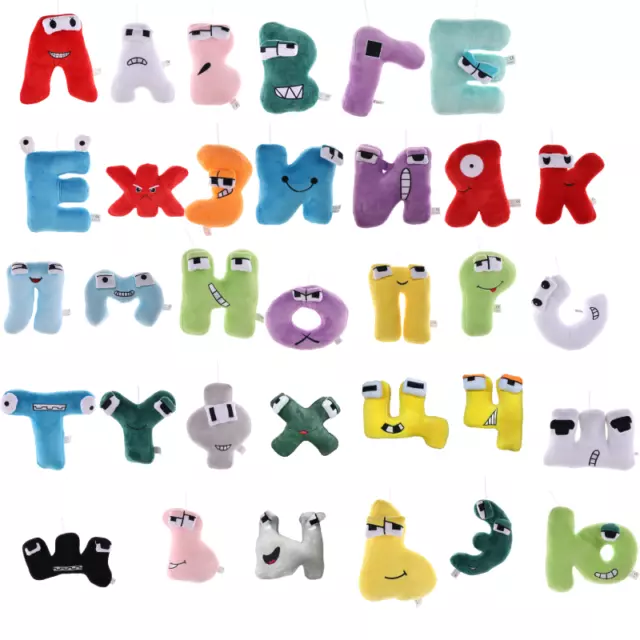 Alphabet Lore Plush Toys English Letter Stuffed Animal Plushie