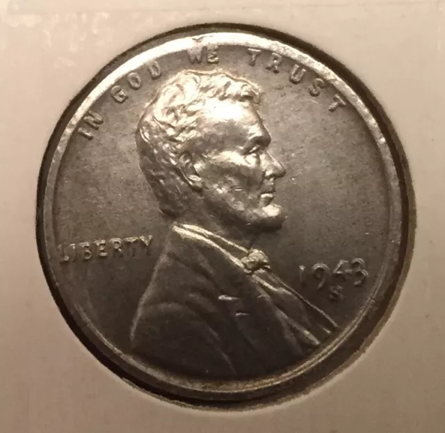 1943-S United States Lincoln Wheat Cent Steel Penny  WWII Circulated Coin