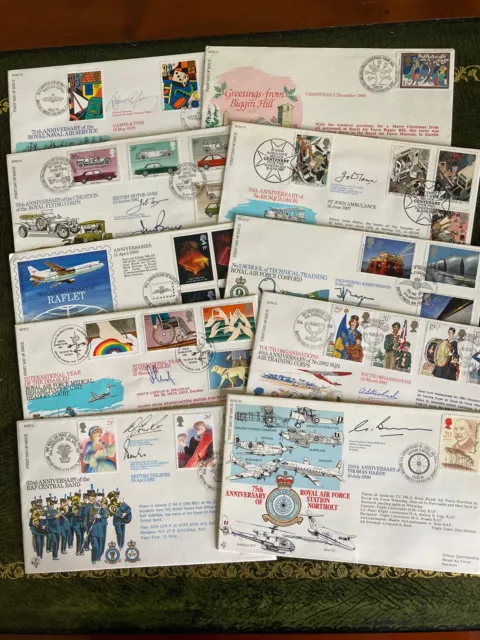 10 SIGNED RAF Covers - RFDC Series - All Flown & Signed - Limited Edition (SetF)