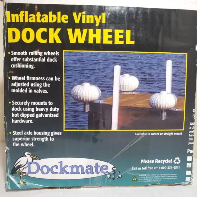 Dockmate 9" Corner Inflatable Vinyl Dock Wheel