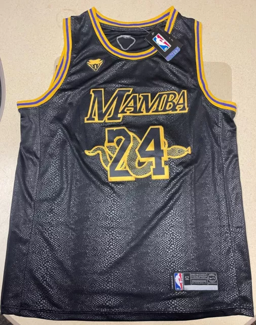 Men's Los Angeles Lakers Kobe Bryant Nike Black Mamba Day Swingman Jersey