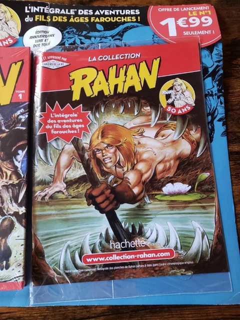 Coffret Rahan RAHAN N°1 INTEGRALE + DOSSIER + DEPLIANT COLLECTOR ANNIVERSAIRE 50 Ans ...