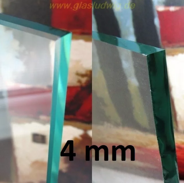 Klarglasscheibe 4mm Abholpreis Glaszuschnitt nach Maß(ZE:46,57€/m²+KG:59,13€/m²)