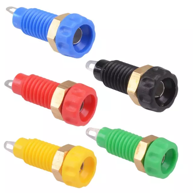 CLIFF 4mm Banana Test Socket 10A Black Red Blue Green Yellow