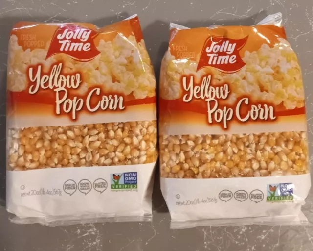 "2"JOLLY TIME Unpopped Popcorn Kernels 20 Oz.