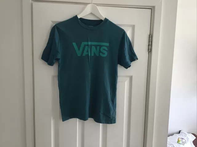 Boys Vans T Shirt - M Boys Age 10-12 - Bottle Green