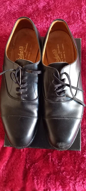 Trickers scarpe da uomo in pelle nera