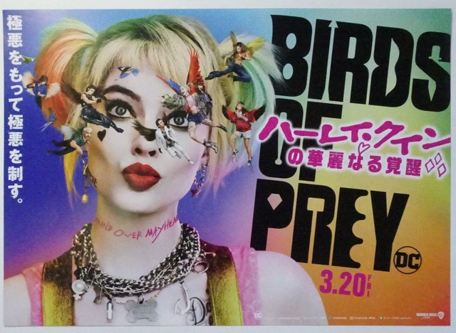 HARLEY QUINN BIRDS of Prey 2020 Japanese Movie Flyer Chirashi B5 Margot