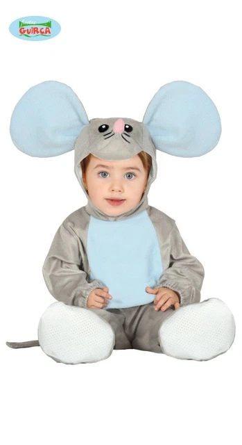 Costume Topo Carnevale Animale Vestito Bambino Neonato Unisex Topolino Mouse