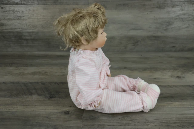 Heritage Signature Collection Porcelain Baby Doll in Striped Outfit 6
