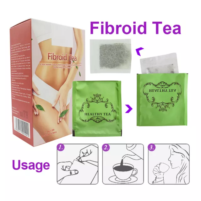 20Packs/Box Warm Uterus Tea Uterus Detox Tea Fibroid Tea For Female GFL