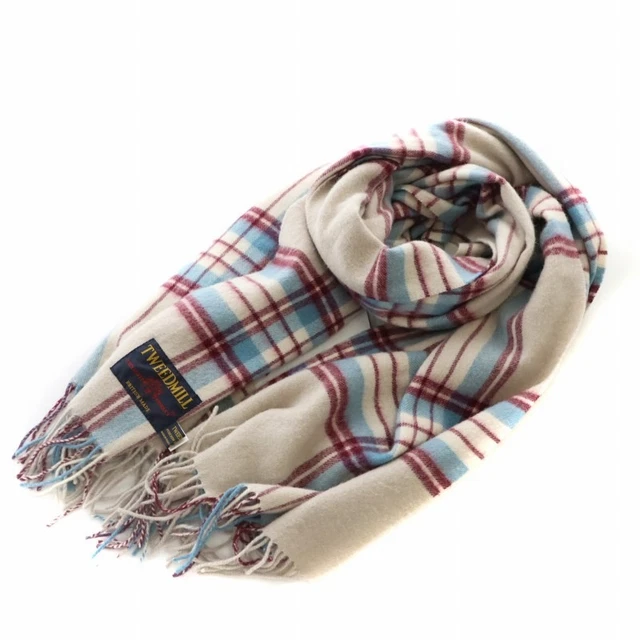 新品◎アーバンリサーチドアーズ◎TWEED MILL　wool stole TWEEDMILL STOLE SCARF Large Wool Red / Tz Women $141.24