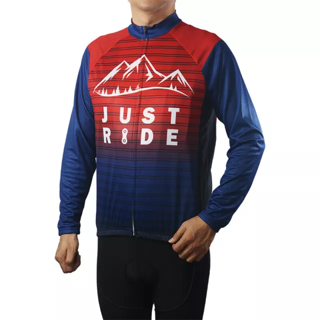 Cycling Jersey Bike Jacket  Shirt MTB Ropa Bicycle Motocross Road Just Ride Long