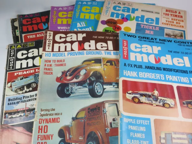 VINTAGE CAR MODEL MAGAZINE (USA) 1964 - 1972 Selection Please Choose