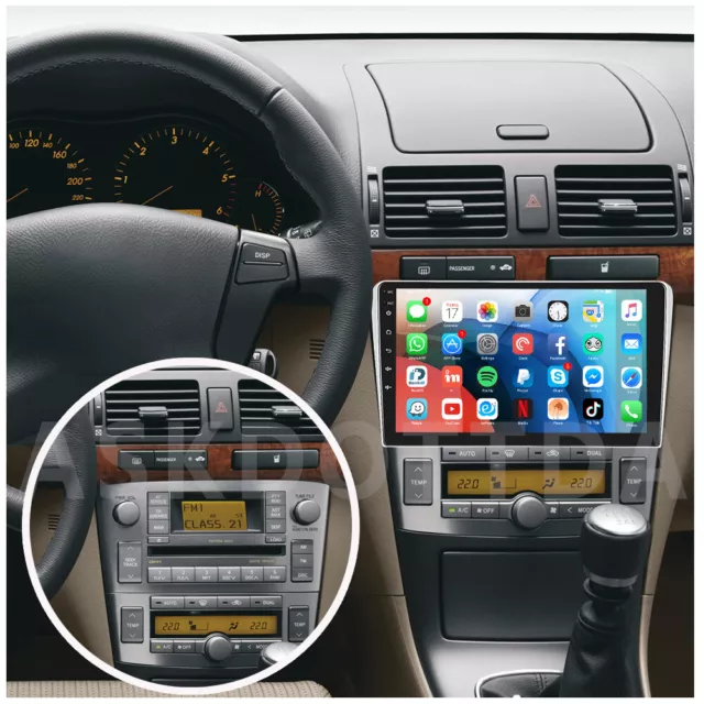 1+32G Android 13 Für Toyota Avensis T25 2002-2008 9" Autoradio GPS Navi WIFI RDS