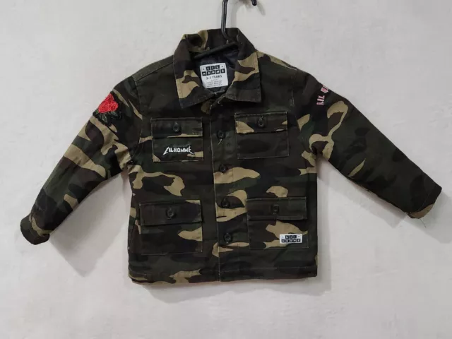 Lil Homme Girls Camoflage Shirt Jacket Size 2-3Years (1863)