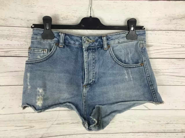 Womens TOPSHOP Denim Hot pants/Shorts - W28 - Navy Wash - Great Condition