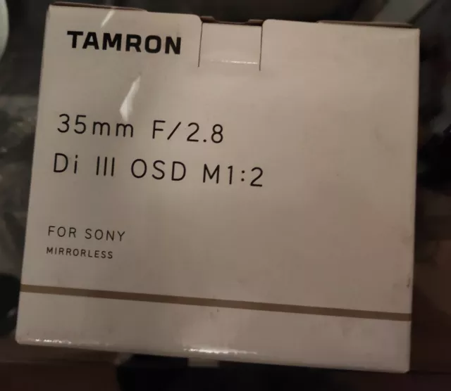 Objectif Tamron 35 mm f/2.8 Di III OSD M1:2 Sony FE /- NEUF