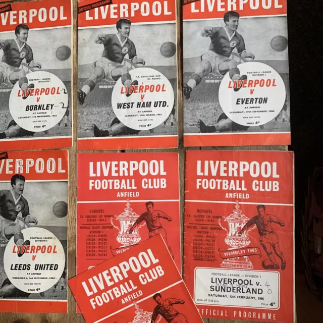 Liverpool FC Football  Programmes 1968/69  Home Season 19 In Total