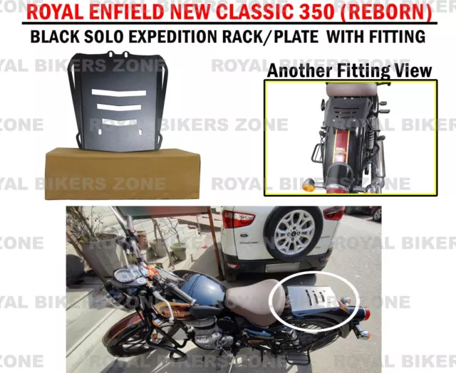 Solo Expedition Rack/Plate Black "Royal Enfield New Classic 350/Reborn"