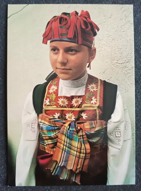 Cartolina Valsesia costume di Rimasco