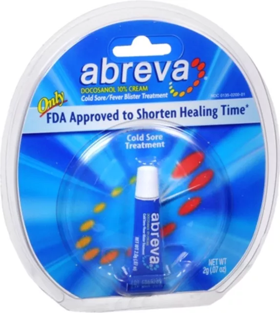 Abreva Cold Sore/Fever Blister Treatment 2g (Pack of 6)