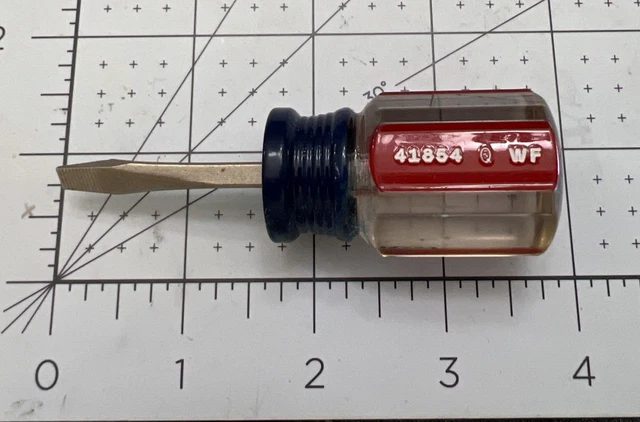 Craftsman  41854 Q WF - 3/16" Flathead Slotted Stubby Screwdriver - Made in USA