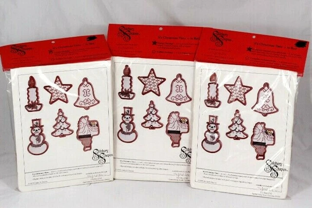 Juego de Formas de Costura 3 Es Navidad Campana Estrella Contada Cruz Kit