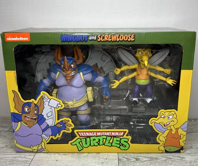 *New* NECA Teenage Mutant Ninja Turtles Wingnut and Screwloose Figures TMNT