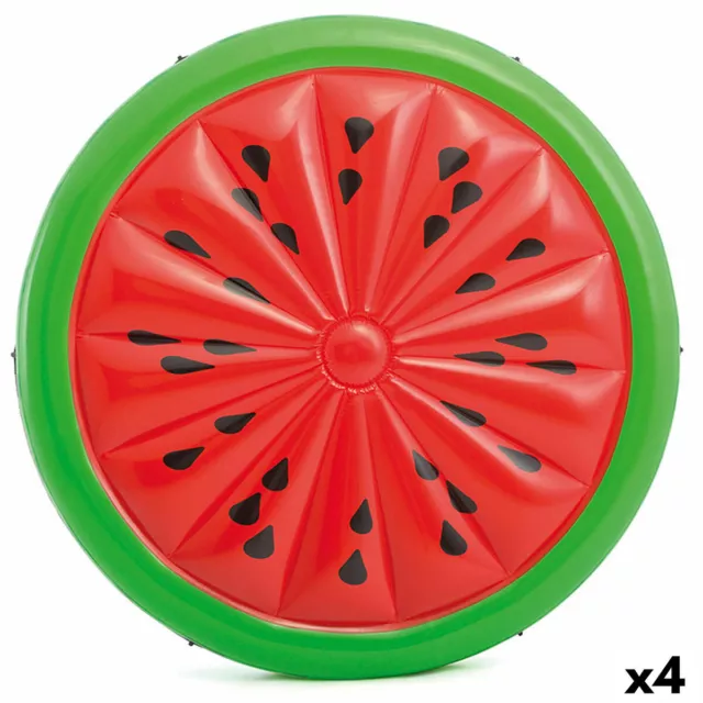 Aufblasbare Insel Intex Wassermelone 183 x 23 x 183 cm [4 Stück]