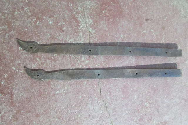 Antique Forged Barn Door Strap Hinges 