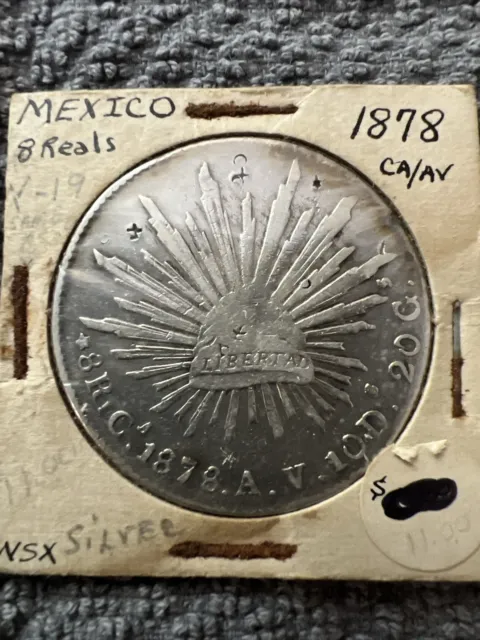 1878 Mexico 8 Reales