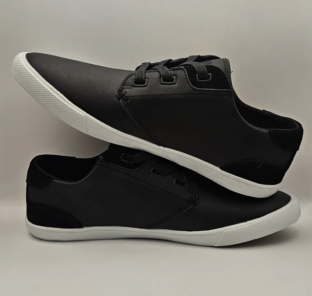 BOXFRESH TRAINERS SHOES Mens Leather Suede Black Size