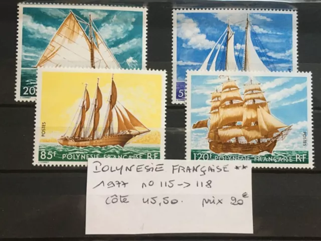 Timbres POLYNESIE FRANCAISE 1977 LOT NEUF ** MNH