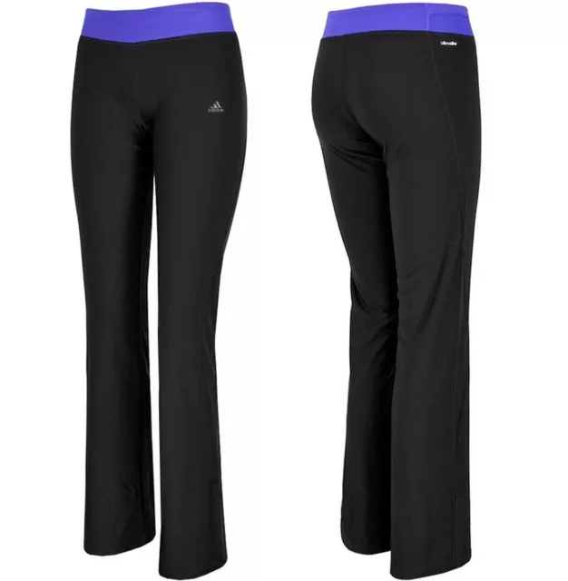 Adidas Donna Jazz Pantaloni Sport da Ginnastica Legging Fitness Nero 28 30 32